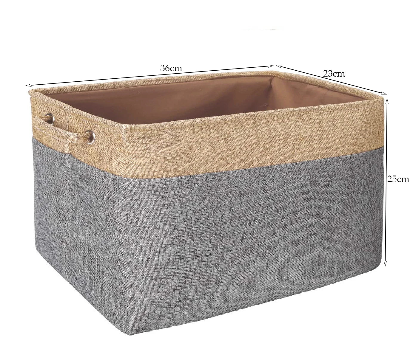 Cotton Linen Folding Storage Baskets Kids Toys Organizer Clothes and Sundries Storage Box Cabinet Storage Bag Laundry Basket