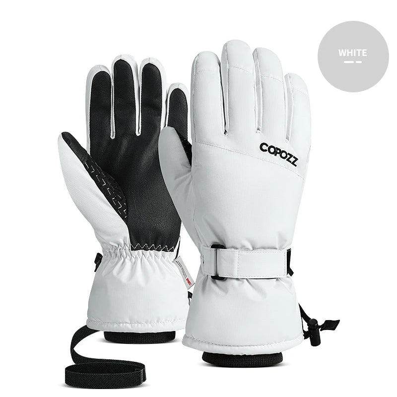 Copozz Adult Warm Winter Ski Gloves Waterproof 3M Thinsulate Snowboard Gloves Thermal Motorcycle Cycling Gloves Men Women