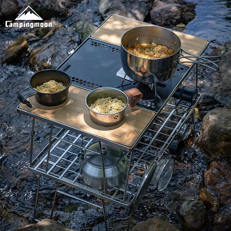 CAMPINGMOON Outdoor GT-36 Camping Folding Portable IGT Tactical Table Stove Unit Board SOTO Spider Stove Support Pallet