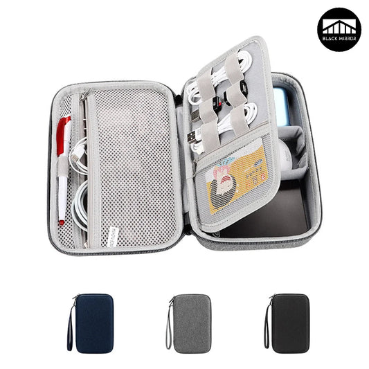 Large Capacity Travel Electronics Accessories Organizer Tablet Hard Disk Cable Portable Storage Bag EVA Duricrust Airbag