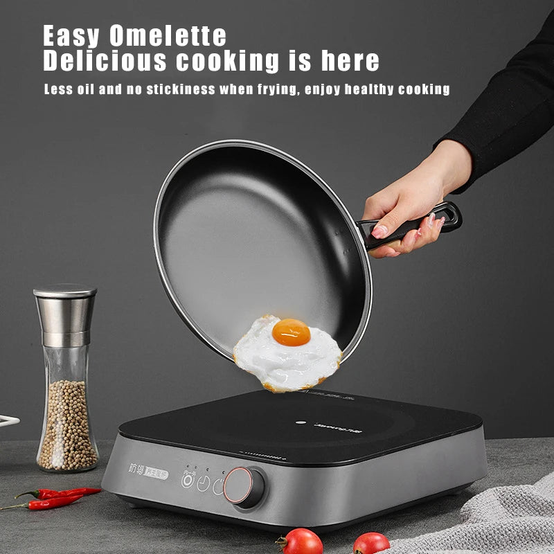 Non-stick Frying Pan Wok 30cm Egg Skillet Pot Mini Home Gas Induction Cooker Universal Omelette Pans Pancake Kitchen Cookware