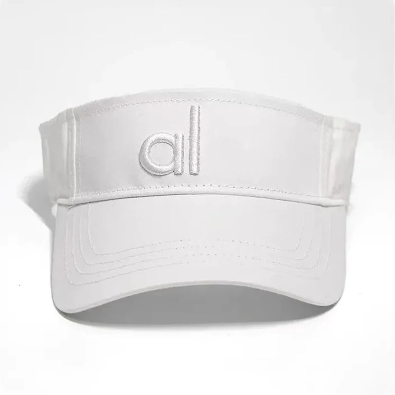 AL Unisex Visor Hat Breathable Cap Sunscreen Baseball Cap Duck Tongue Cap Embroidered Letter Casual Hat