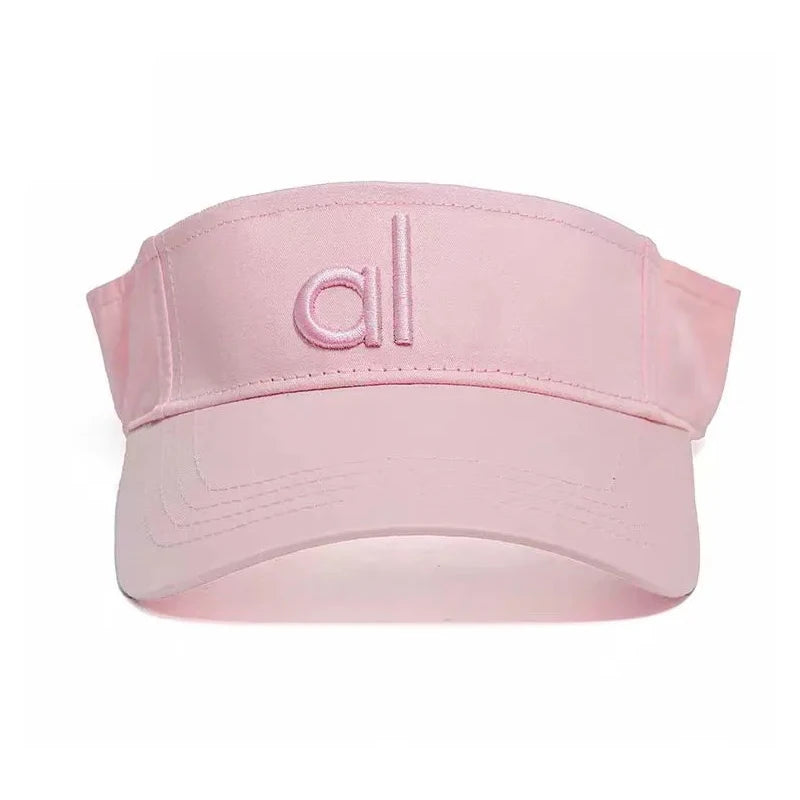 AL Unisex Visor Hat Breathable Cap Sunscreen Baseball Cap Duck Tongue Cap Embroidered Letter Casual Hat