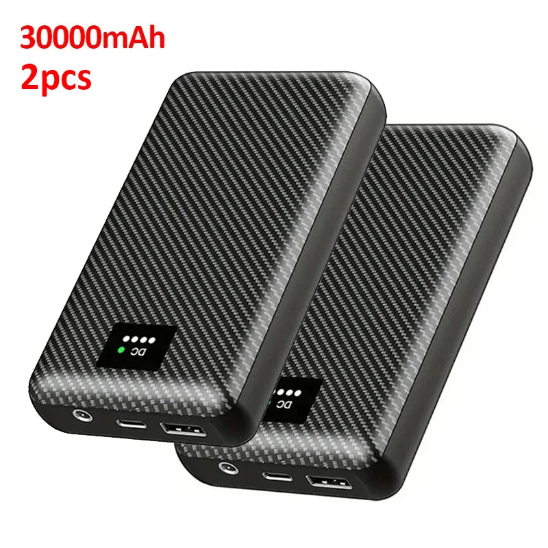 40000mAh Power Bank DC 7.4V Portable Charger External Battery for Heating Vest Jacket Scarf Gloves Electric Heating Equipment