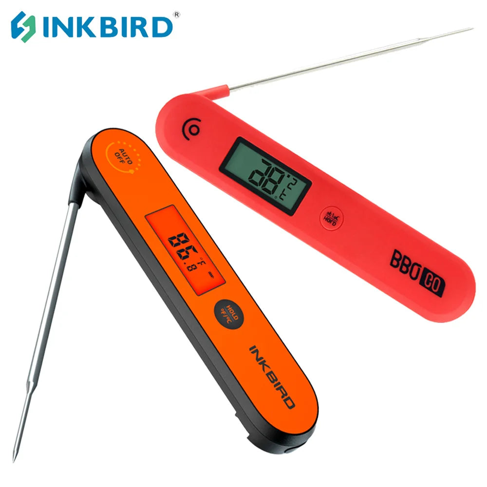 INKBIRD Digital Meat Thermometer Folding Barbecue Kitchen Cooking Instant Reading Backlight Display For Grilling BBQ