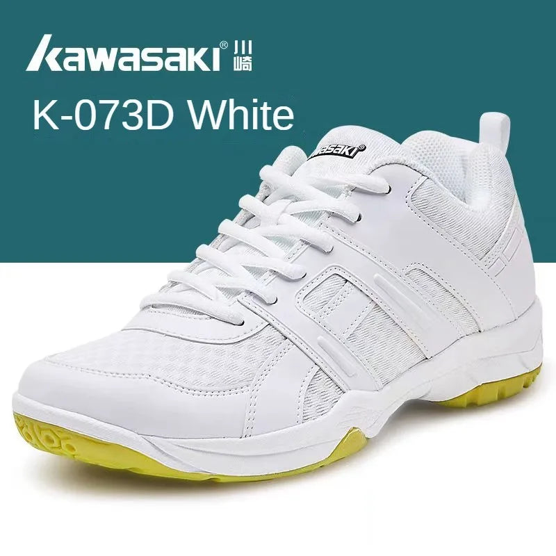 Kawasaki Badminton Shoes For Men And Women Breathable Sports White Shoes Table Tennis Volleyball Professional Training Sneakers