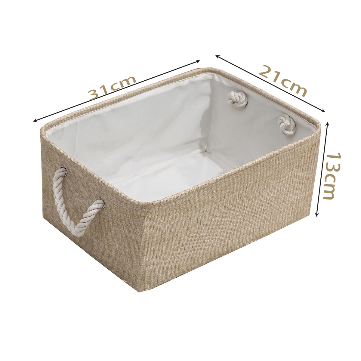 Cotton Linen Folding Storage Baskets Kids Toys Organizer Clothes and Sundries Storage Box Cabinet Storage Bag Laundry Basket