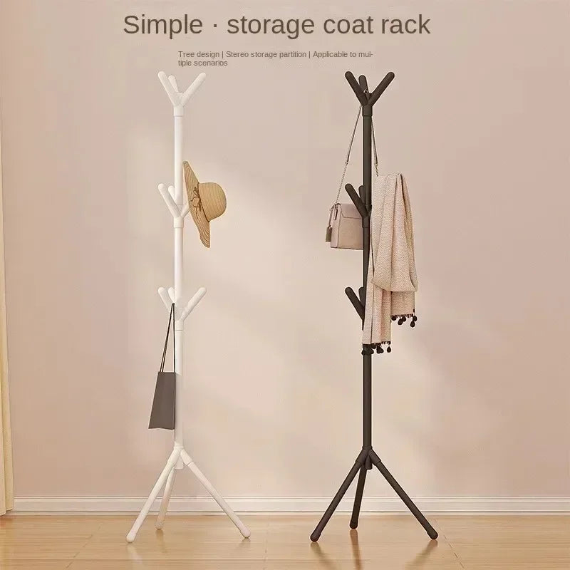 Mobile Floor Standing  Multi HookClothes Rack Tree Branch Shape  and Convenient Coat Rack for Home Living Room Clothing Storage