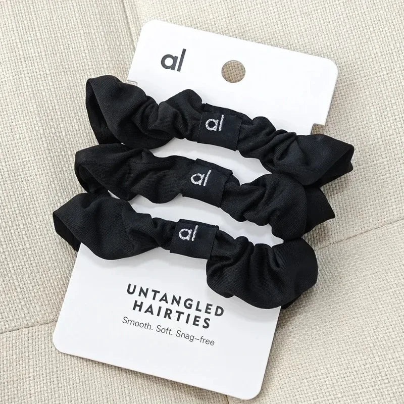 Simple women fashion head rope ball hair rope Yoga headband ponytail scrunchie