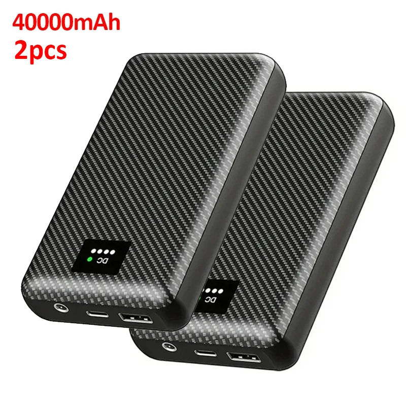 40000mAh Power Bank DC 7.4V Portable Charger External Battery for Heating Vest Jacket Scarf Gloves Electric Heating Equipment