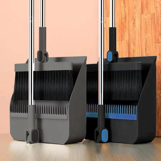 Broom set Household broom broom Dustpan set Brush head sweeping Individual sweep broom Foldable garbage shovel broom